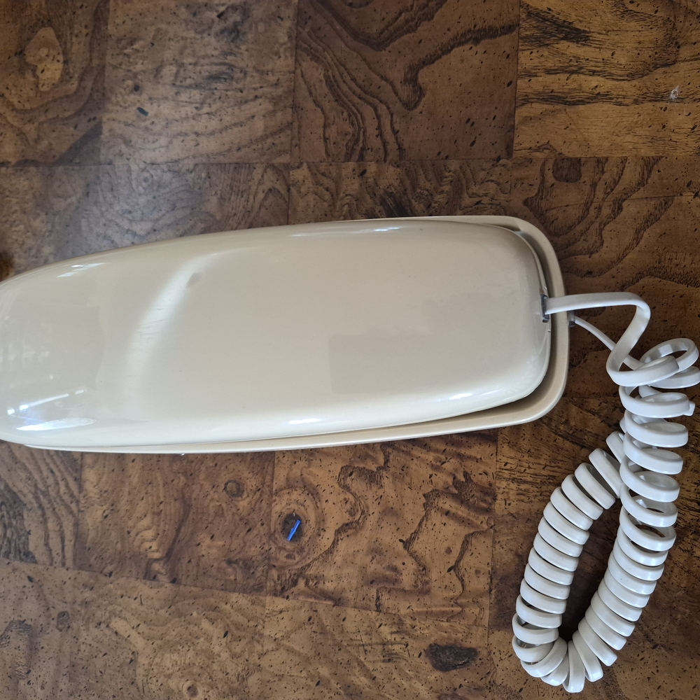 Vintage Cream Wall Phone